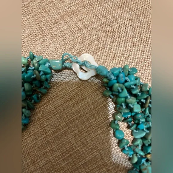 Turquoise Beaded Necklace - Picture 3 of 6